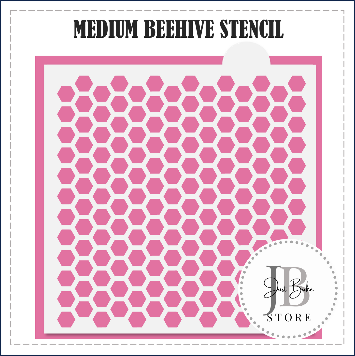 S38 - MEDIUM BEE HIVE STENCIL