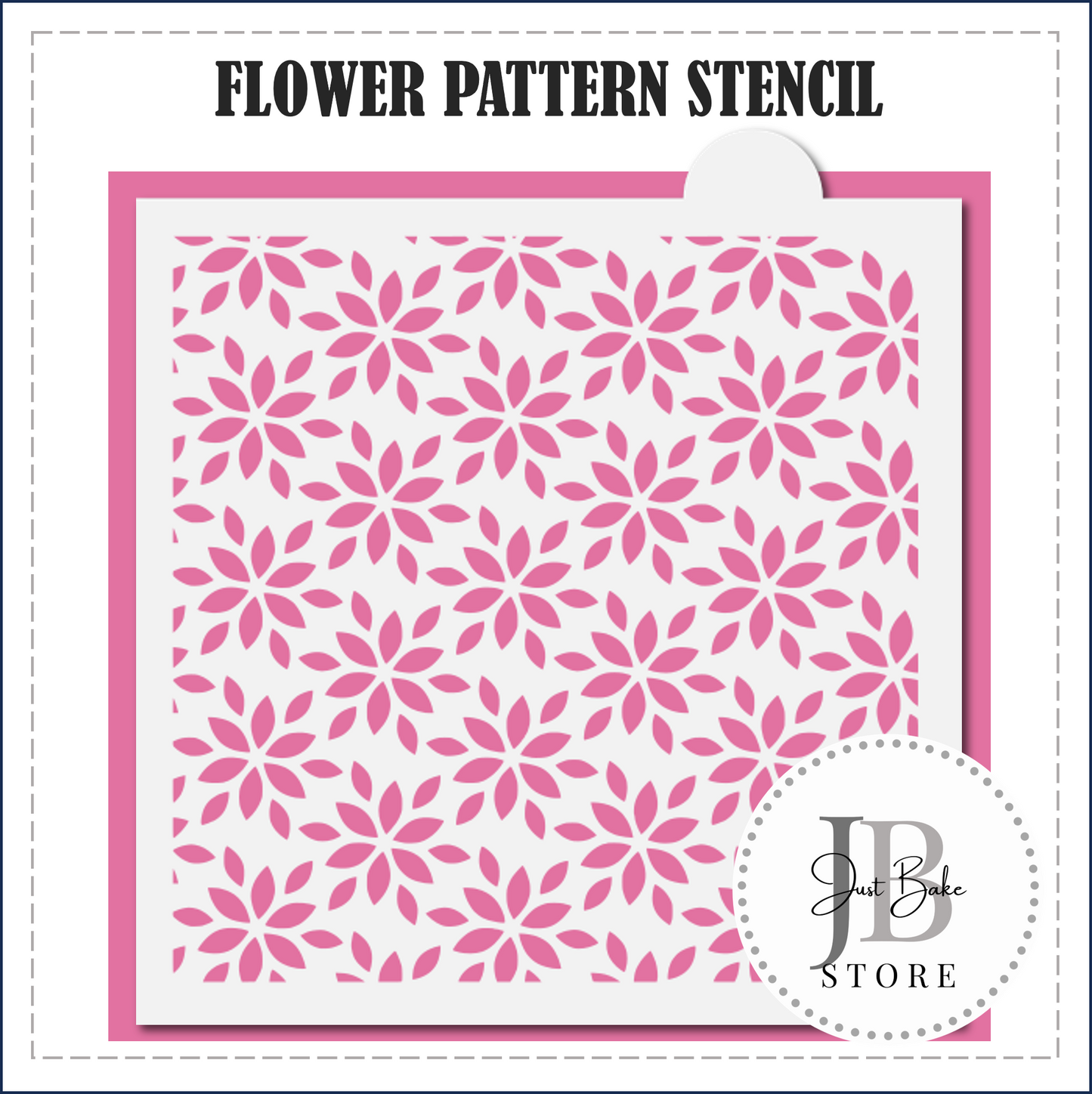 S62 - FLOWER PATTERN STENCIL