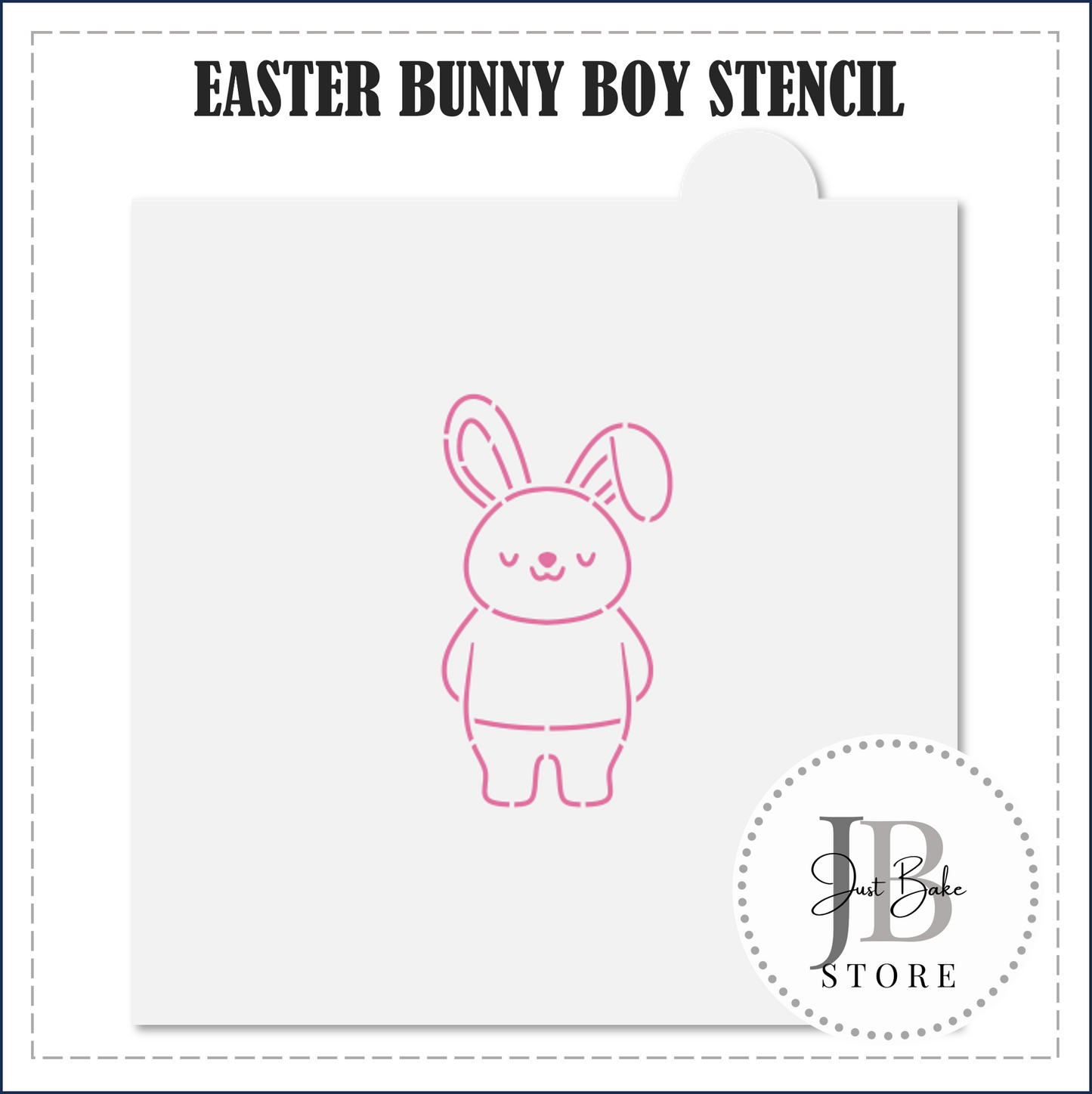 S65 - EASTER BUNNY BOY PYO STENCIL