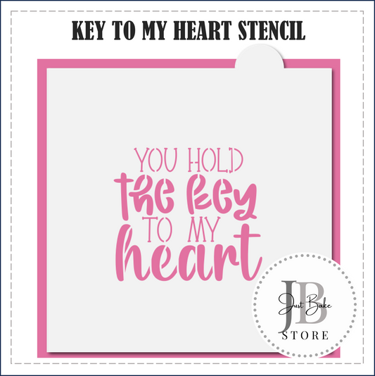 S79 - KEY TO MY HEART STENCIL