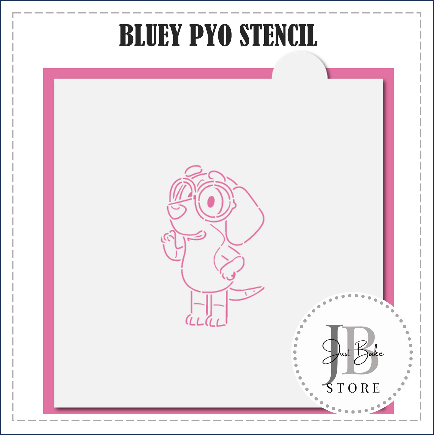 S91 - BLUEY 3 PYO STENCIL