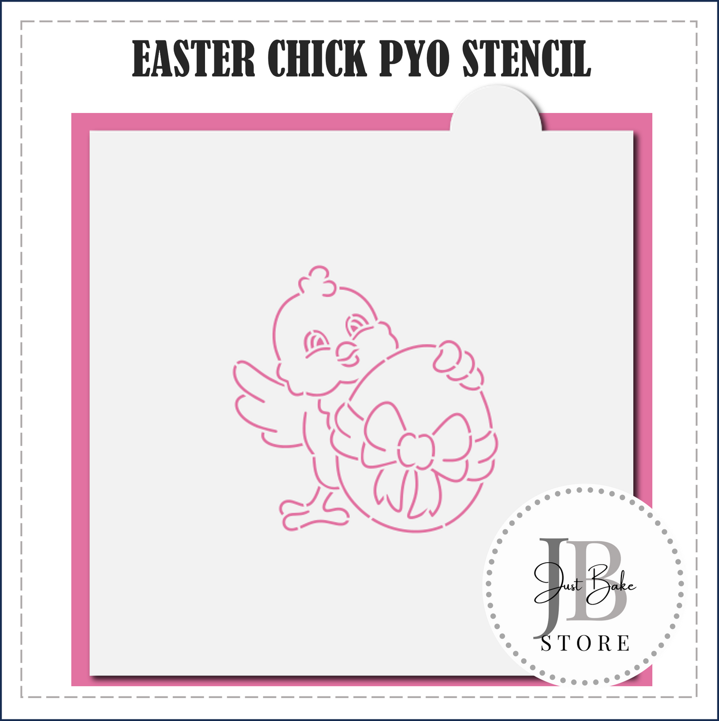 S93 - EASTER CHICK PYO STENCIL