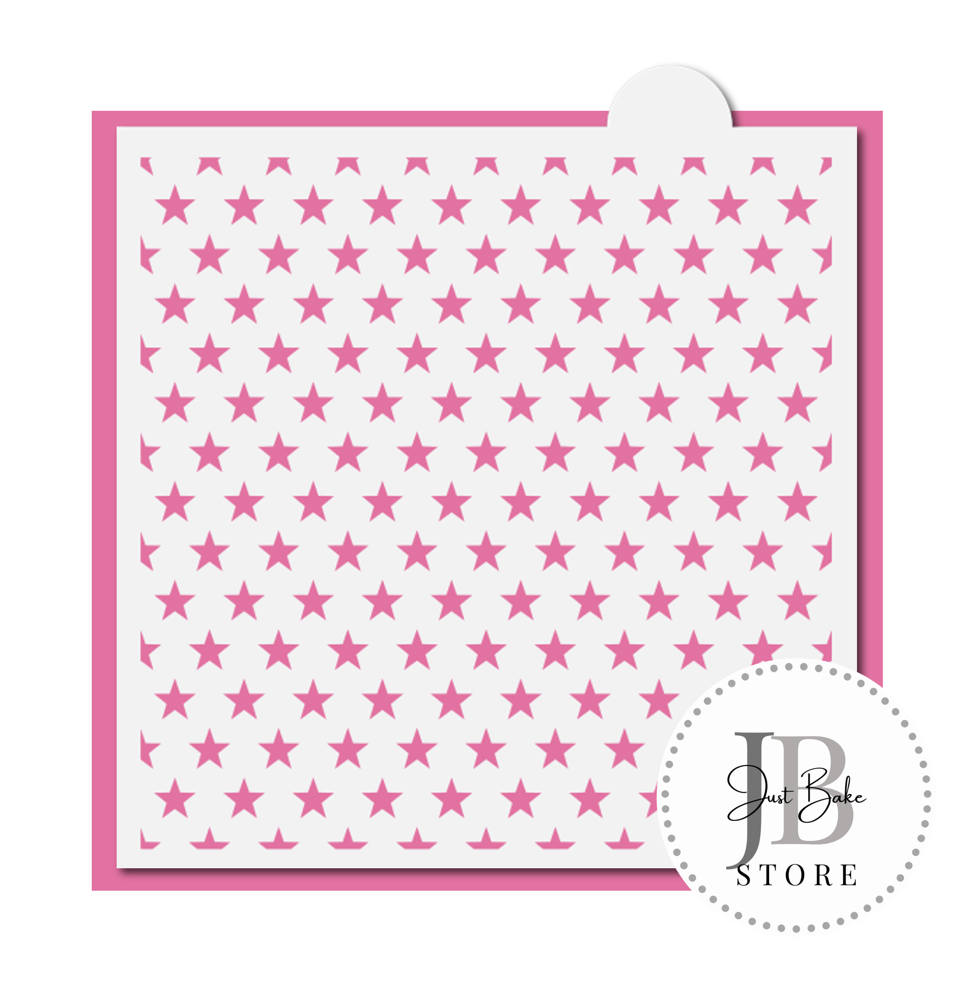 STENCIL0034 Patterns Stars Stencil Justbakestore