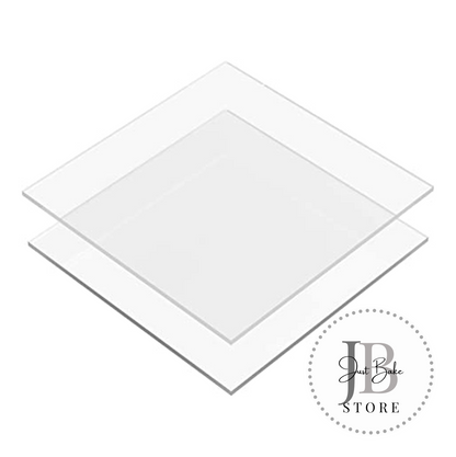 00001 - Square Acrylic Cake Discs (SET OF TWO)