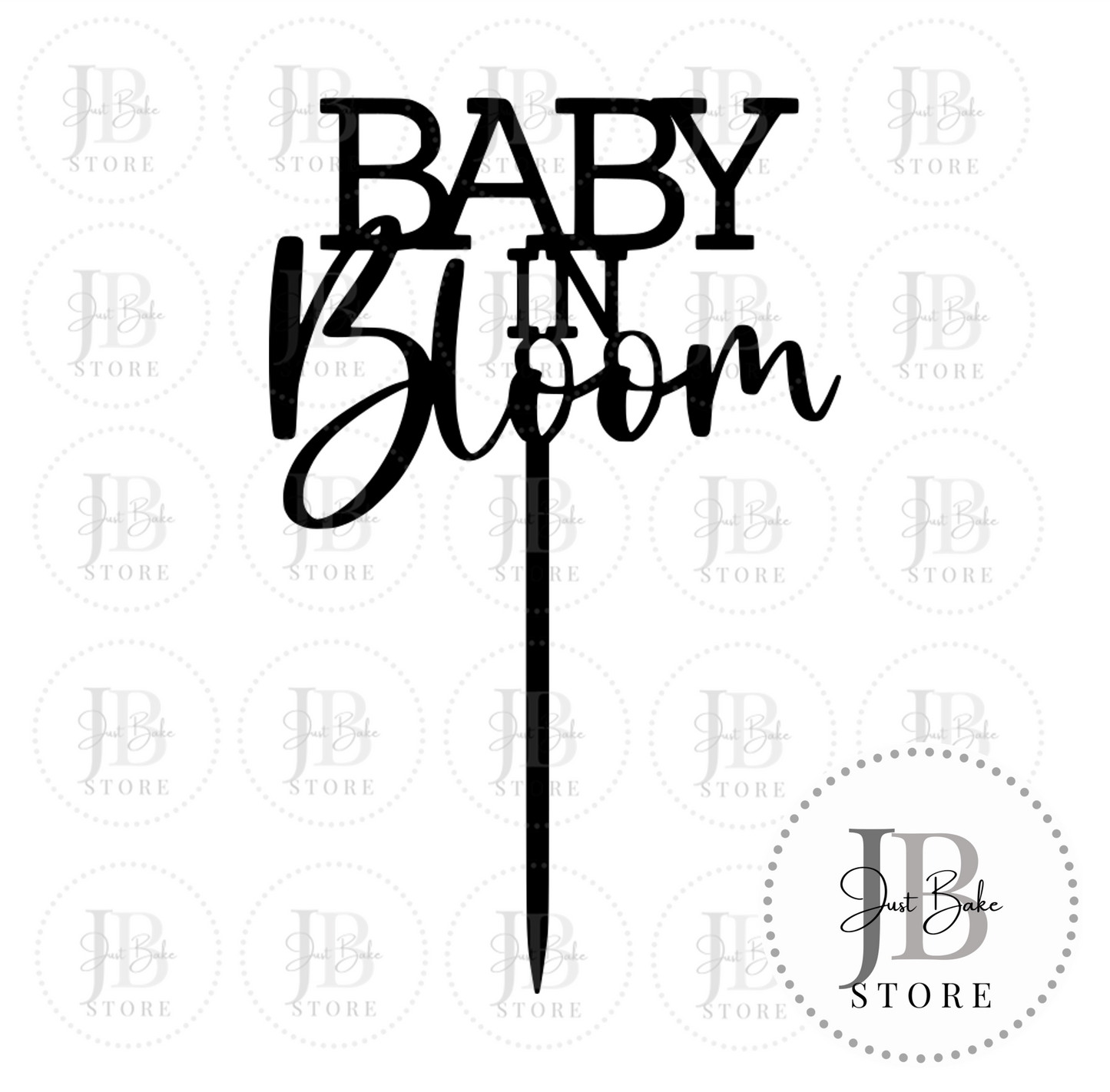 T0001 – Baby in Bloom Cake Topper