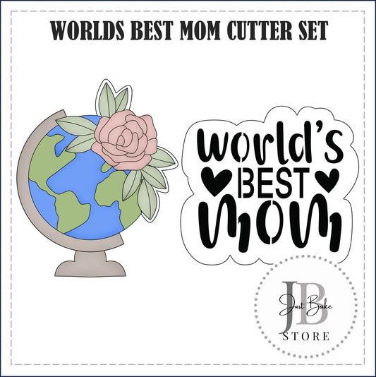 WORLDS BEST MOM COOKIE CUTTER SET