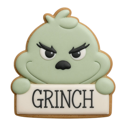C0076 - Grinch Plaque Cookie Cutter