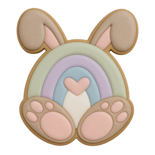 C0463 - Rainbow Bunny Cookie Cutter
