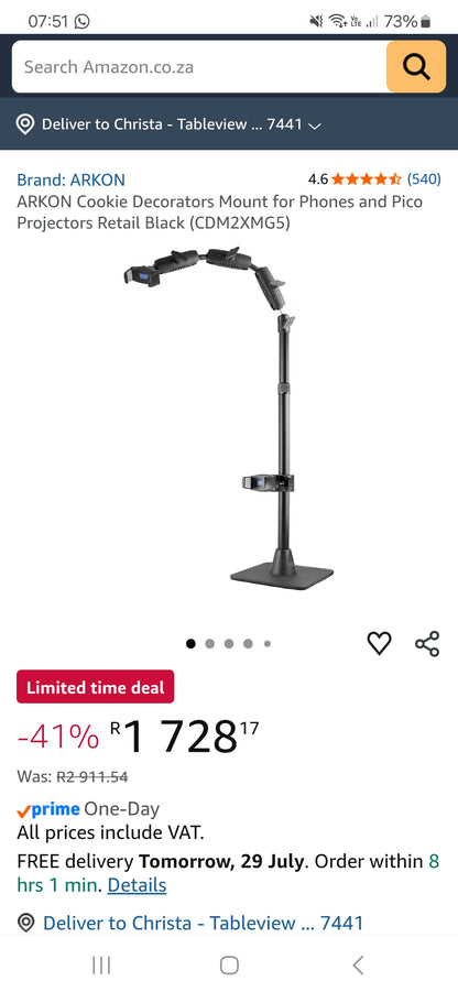 Pico Projector & Arkon Stand - hardly used