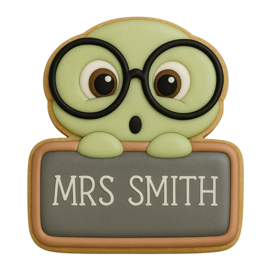 C0231 - Bookworm Plaque Cookie Cutter