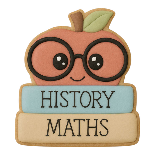 C0250 - Apple and Books Cookie Cutter