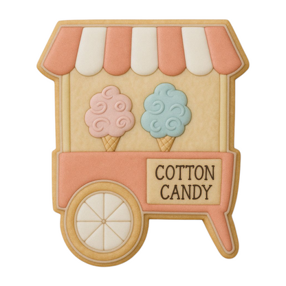 C0164 - Cotton Candy Cart Cookie Cutter