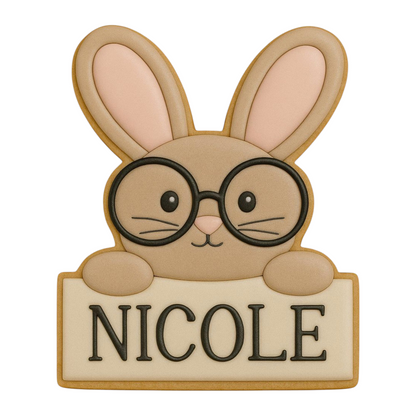 C0328 - Easter Bunny Plaque Cookie Cutter
