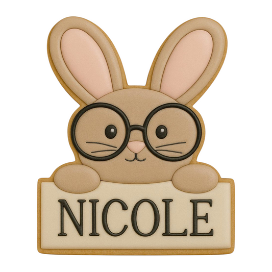 C0328 - Easter Bunny Plaque Cookie Cutter