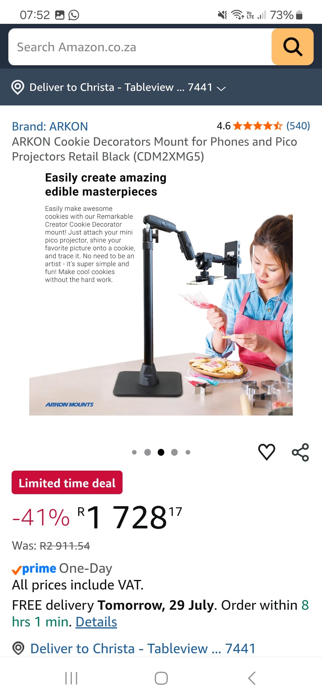 Pico Projector & Arkon Stand - hardly used