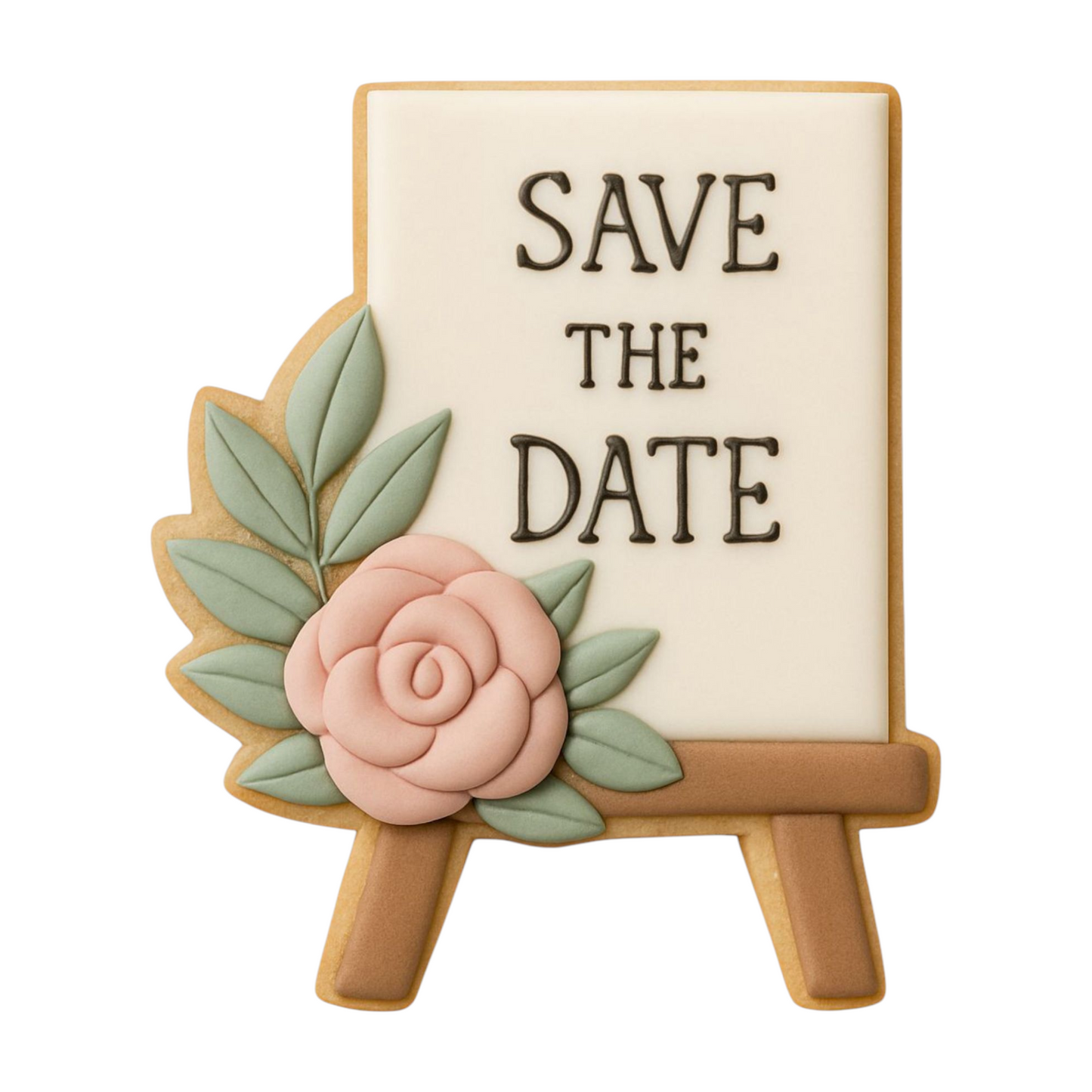 C0299 - Floral Wedding Sign Cookie Cutter