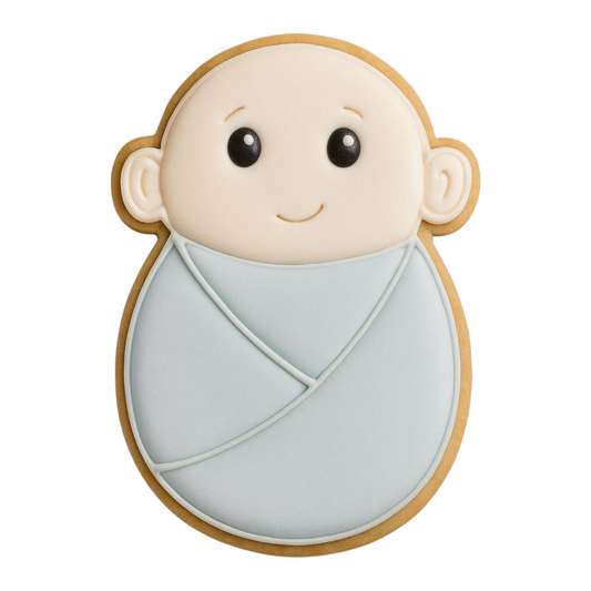 C0322 - Swaddled Baby Boy Cookie Cutter