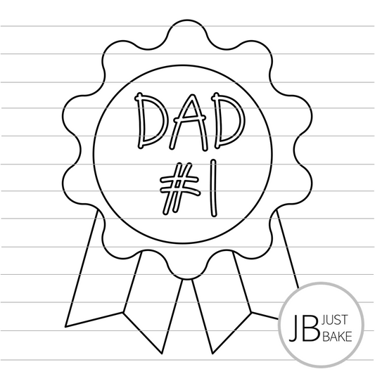 #1 Dad Badge