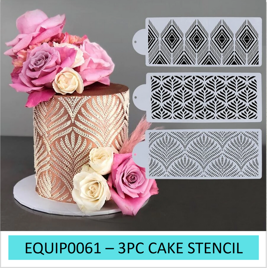 EQUIP0061 - 3Pc Cake Stencil