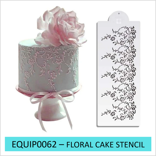 EQUIP0062 - Floral Cake Stencil