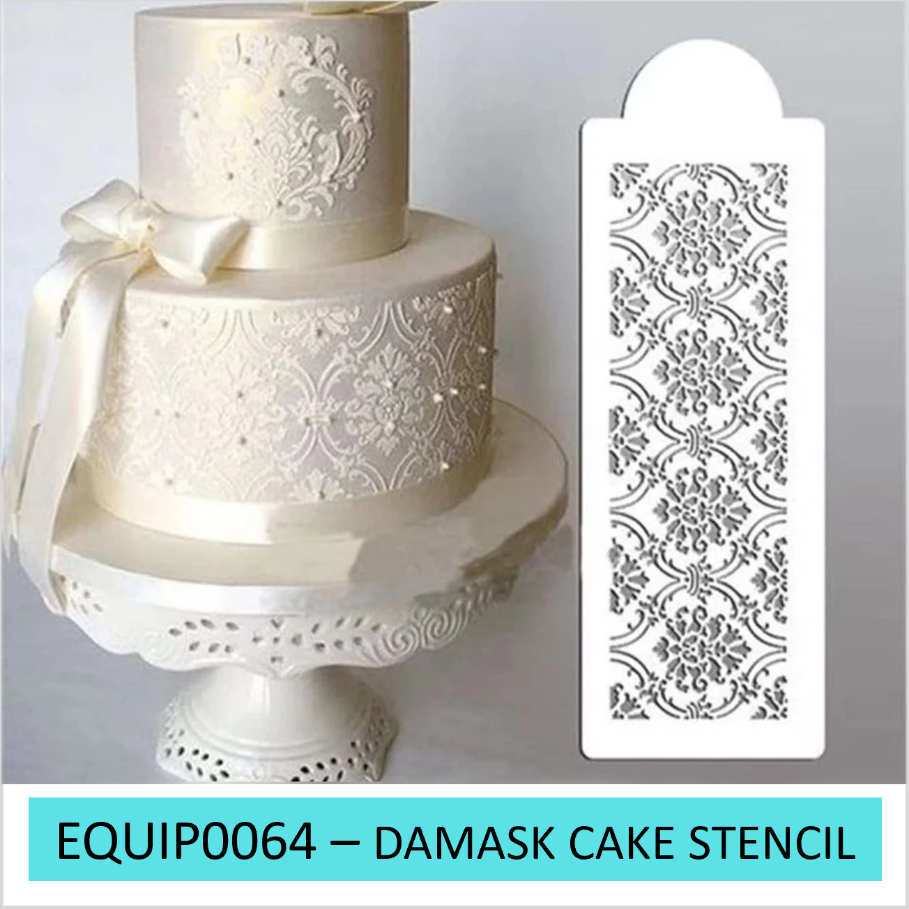 EQUIP0064 - Damask Cake Stencil
