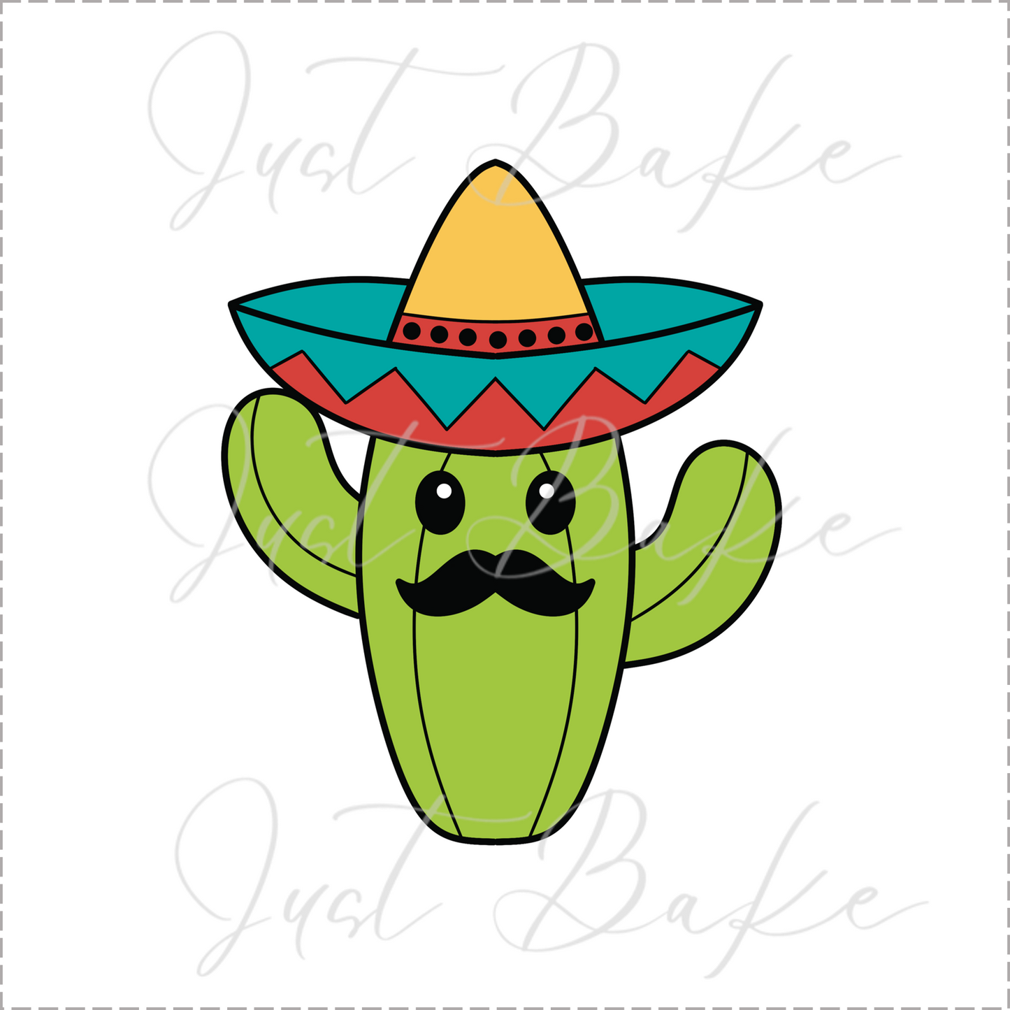 JBS0526 - Cactus with Sombrero Cookie Cutter