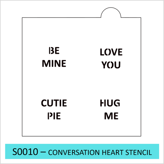 S0010 - Conversation Heart Stencil