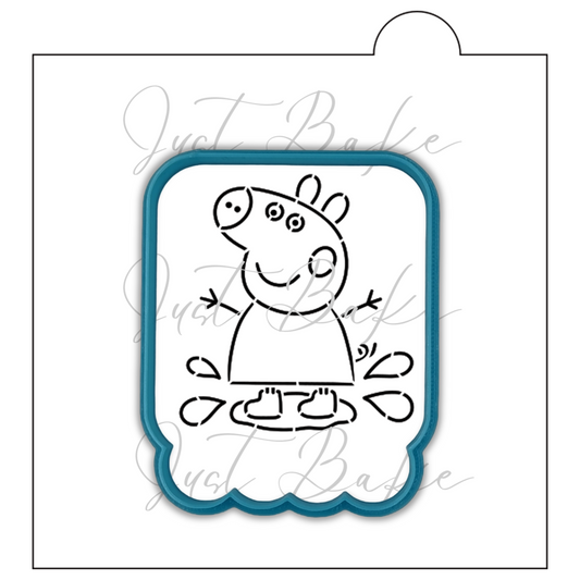 S0038 - Peppa Pig Stencil