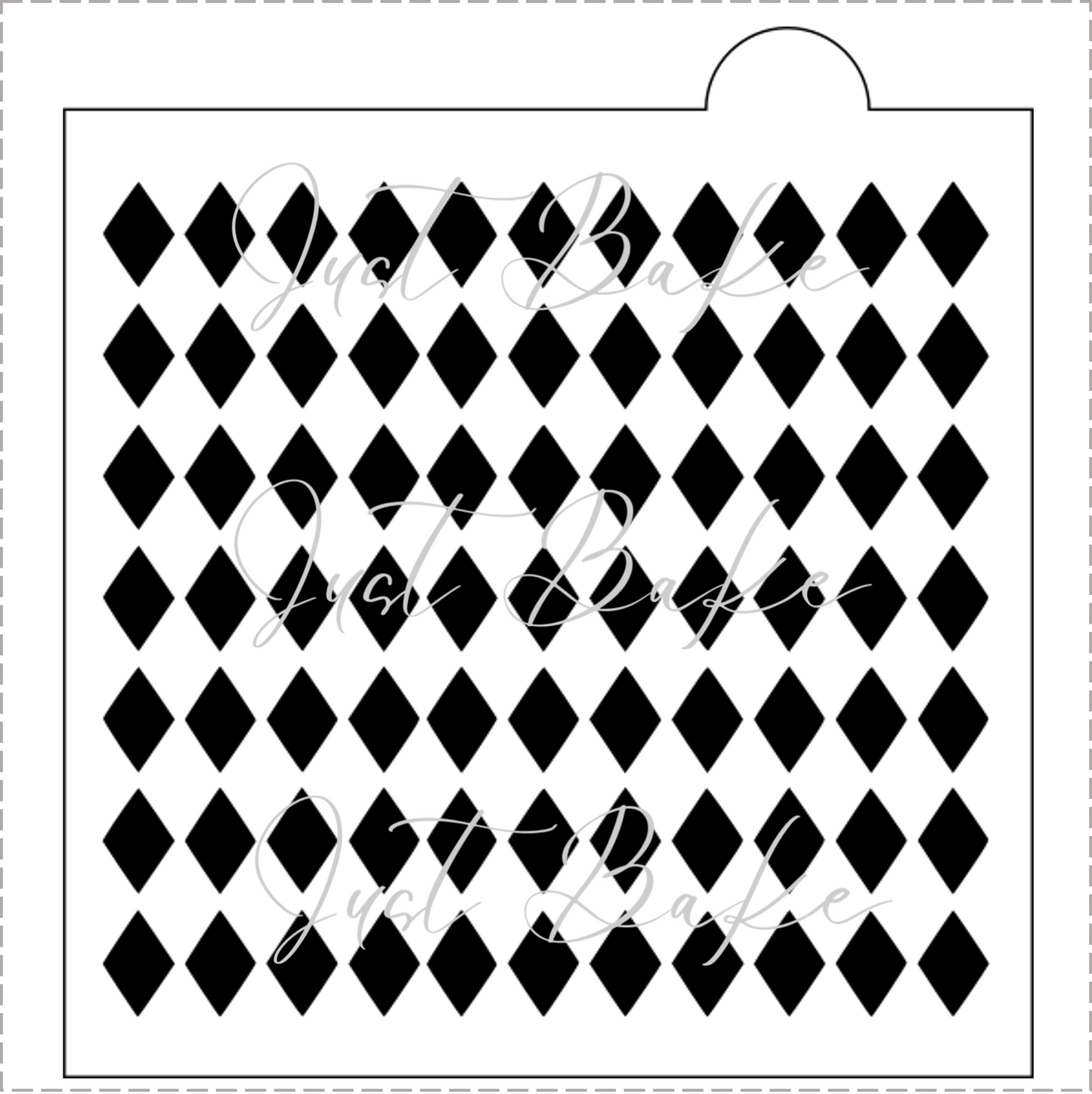 S0068 - DIAMOND PATTERN STENCIL